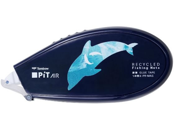 トンボ鉛筆 テープのり ピットエアー漁網リサイクル イルカ PN-MASFN 1個(ご注文単位1個)【直送品】