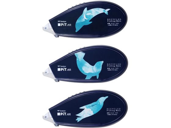 トンボ鉛筆 テープのり ピットエアー漁網 3個パック A 1パック(ご注文単位1パック)【直送品】