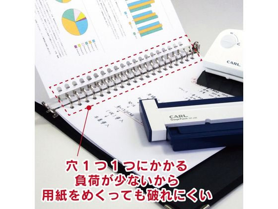 カール事務器 穴あけパンチ ゲージパンチ A5 GP-J20-B 1セット(ご注文単位1セット)【直送品】