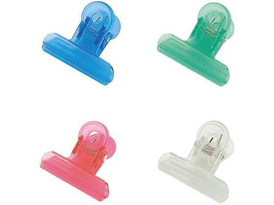 ミツヤ クリアクリップ アクア 小 4本 PCC-02P 1ﾊﾟｯｸ（ご注文単位1ﾊﾟｯｸ）【直送品】