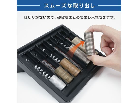 カール事務器 コインカウンター 硬貨専用 ブラック CX-004-K 1個（ご注文単位1個）【直送品】