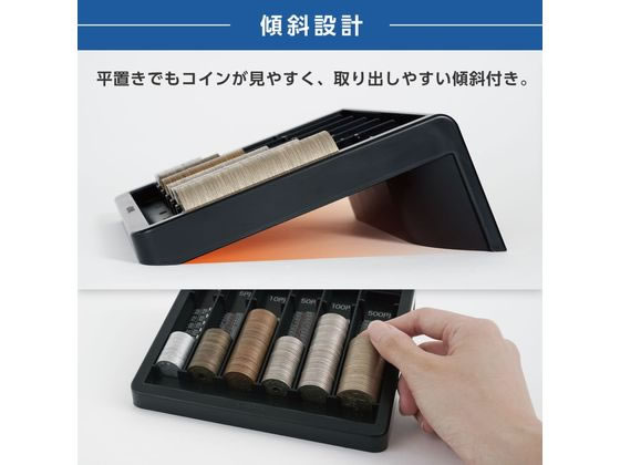 カール事務器 コインカウンター 硬貨専用 ブラック CX-004-K 1個（ご注文単位1個）【直送品】