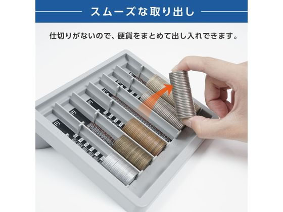 カール事務器 コインカウンター 硬貨専用 グレー CX-004-D 1個(ご注文単位1個)【直送品】