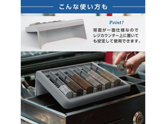 カール事務器 コインカウンター 硬貨専用 グレー CX-004-D 1個(ご注文単位1個)【直送品】