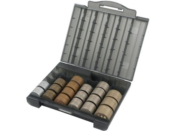 カール事務器 コインケース 飛散防止付き グレー CX-001-D 1個（ご注文単位1個）【直送品】