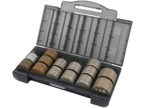 カール事務器 コインケース・スリム 飛散防止付き グレー CX-002-D 1個（ご注文単位1個）【直送品】