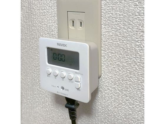 リーベックス デジタルタイマー 白 PT80DW 1台（ご注文単位1台）【直送品】