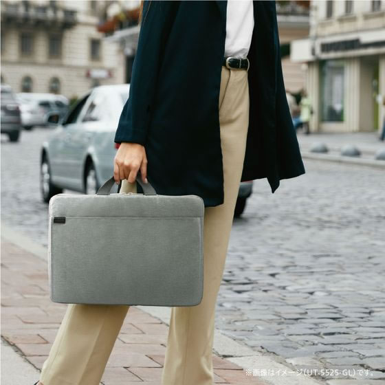 ソニック ノートPC軽量ケース ユートリム 極厚クッション付13.3インチ グレー 1個（ご注文単位1個）【直送品】