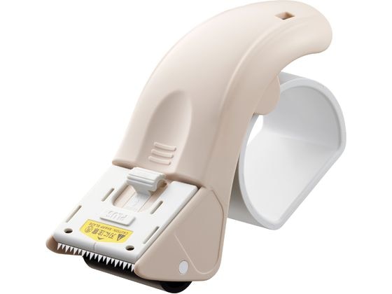 プラス 梱包用テープカッター グリップカット ベージュ TC-500P 1個（ご注文単位1個）【直送品】
