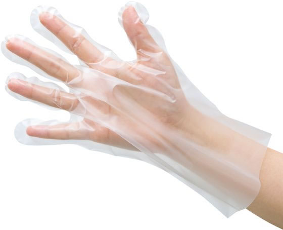 宇都宮製作 クインプラス バイオマス手袋 ポリエチレン M 100枚 1箱(ご注文単位1箱)【直送品】