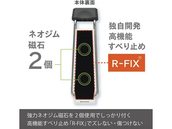 マグエックス マグネットドアストッパー ゼロスライド 白 MDZR-W 1個（ご注文単位1個）【直送品】