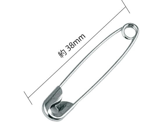 ミツヤ 安全ピン 38mm 28本 BX1-81-3 1パック(ご注文単位1パック)【直送品】