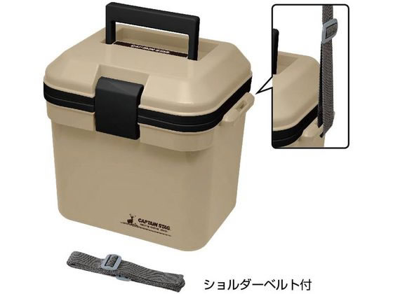 キャプテンスタッグ シャルマン クーラーボックス7(ベージュ) UE-86 1個(ご注文単位1個)【直送品】