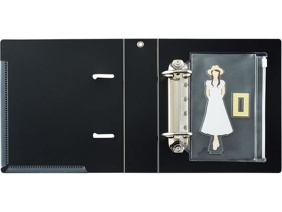 リヒトラブ myfa コレクションファイル ミニ ワイド ジェットブラック F3321-24 1冊(ご注文単位1冊)【直送品】