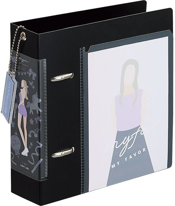 リヒトラブ myfa コレクションファイル ミニ ワイド ジェットブラック F3321-24 1冊(ご注文単位1冊)【直送品】