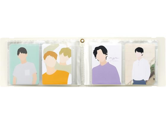 リヒトラブ myfa トレーディングカードコレクションファイル ミニ ミルキーホワイト 1冊(ご注文単位1冊)【直送品】