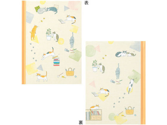 ミドリ 日記 ネコ柄×3冊 12878006 1袋(ご注文単位1袋)【直送品】