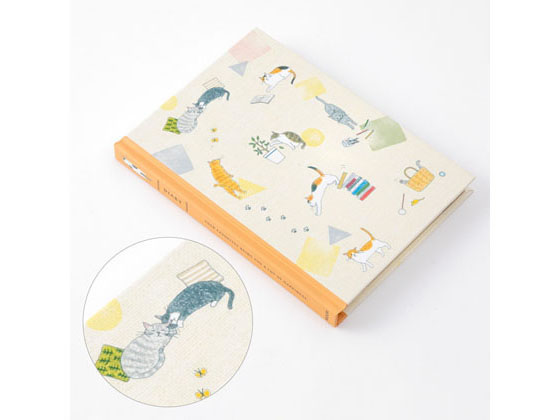 ミドリ 日記 ネコ柄×3冊 12878006 1袋(ご注文単位1袋)【直送品】