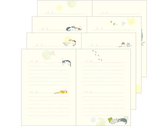 ミドリ 日記 ネコ柄×3冊 12878006 1袋(ご注文単位1袋)【直送品】