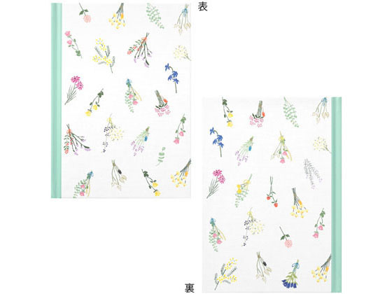 ミドリ 日記 ドライフラワー柄×3冊 12879006 1袋(ご注文単位1袋)【直送品】