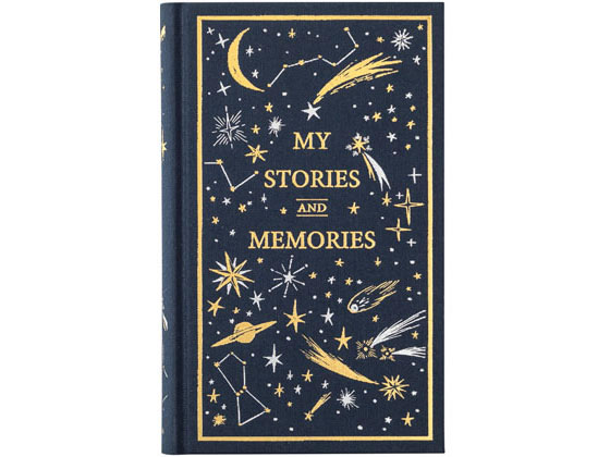 ミドリ 日記 1日1ページ 洋書 星柄×2冊 12880006 1袋(ご注文単位1袋)【直送品】