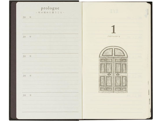 ミドリ 日記 5年連用 扉 黒 12396006 1袋(ご注文単位1袋)【直送品】