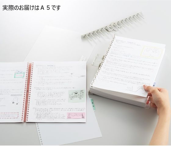 リヒトラブ リングノート保存用ファイル A5 ブラック N1860-24 1冊(ご注文単位1冊)【直送品】