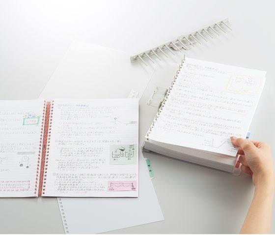 リヒトラブ リングノート保存用ファイル セミB5 ブラック N1861-24 1冊（ご注文単位1冊）【直送品】