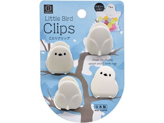 小久保工業所 ことりクリップ 4個入 KK-616 1袋(ご注文単位1袋)【直送品】