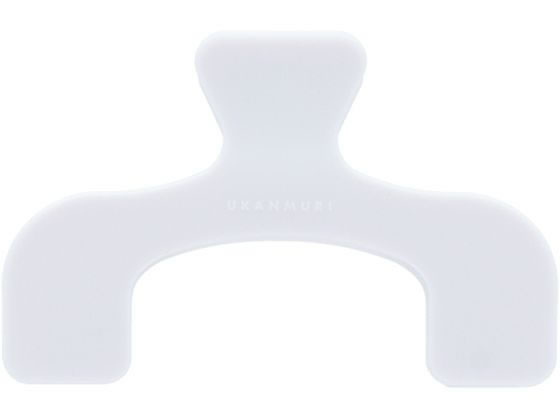 サンスター文具 ウカンムリクリップぷち サイレントホワイト S3625036 1個(ご注文単位1個)【直送品】