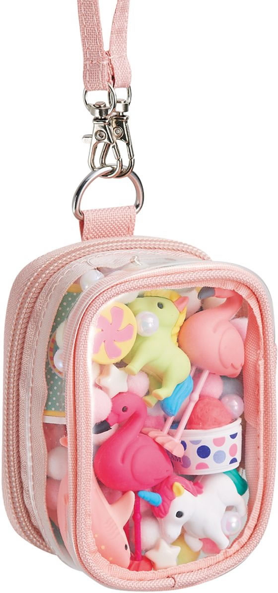 リヒトラブ myfa デコレーションボックスポーチ ミニミニ コーラルレッド 1個(ご注文単位1個)【直送品】