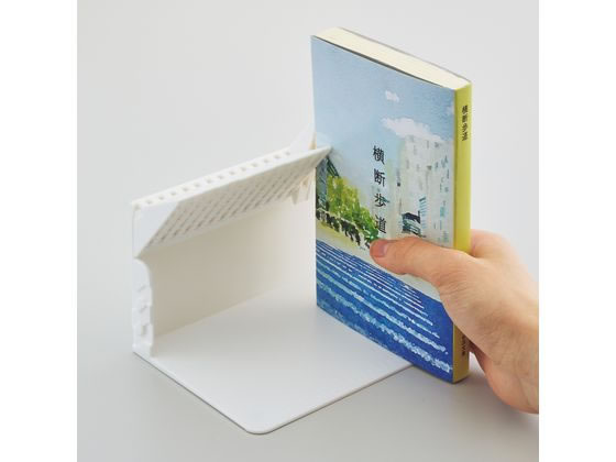 リヒトラブ 1冊でも倒れないブックスタンド ブラック A3575-24 1台(ご注文単位1台)【直送品】