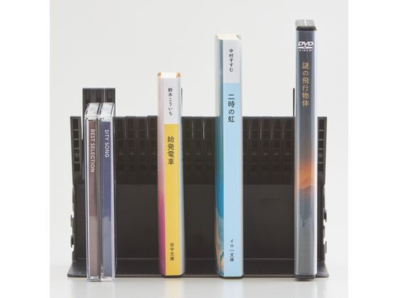 リヒトラブ 1冊でも倒れないブックスタンド ブラック A3575-24 1台(ご注文単位1台)【直送品】