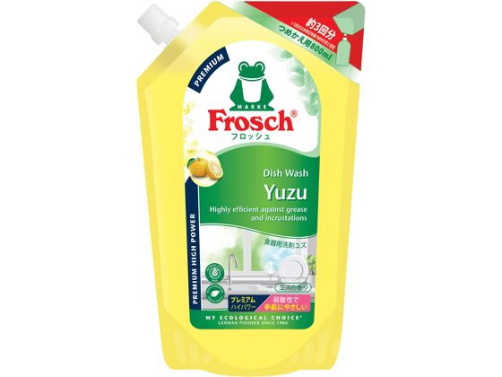 旭化成 フロッシュ食器用洗剤 プレミアム ユズ つめかえ用 800mL 1個(ご注文単位1個)【直送品】
