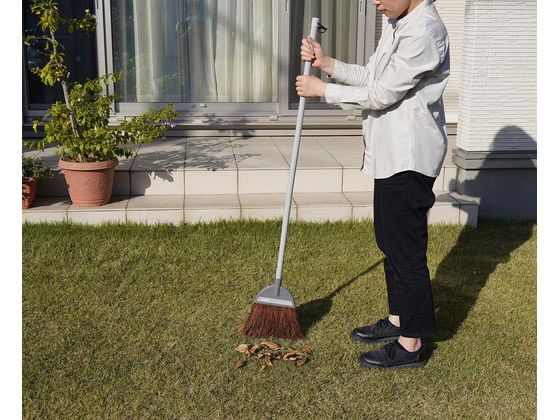 アズマ工業 赤シダほうき 長柄 AZB152 1本(ご注文単位1本)【直送品】