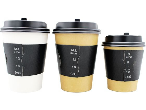 アートナップ カップスリーブ 黒 8・12・16オンス対応 50枚入 TS-91 1袋(ご注文単位1袋)【直送品】