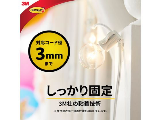 3M コマンドフック コード用 クリアミニ CMG-SS-CL 1パック(ご注文単位1パック)【直送品】