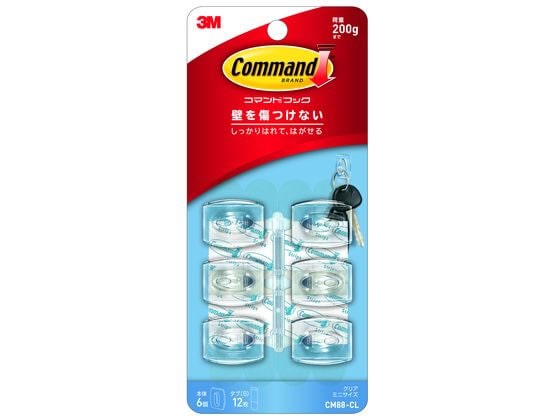 3M コマンドフック クリアミニ CM88-CL 1ﾊﾟｯｸ（ご注文単位1ﾊﾟｯｸ）【直送品】