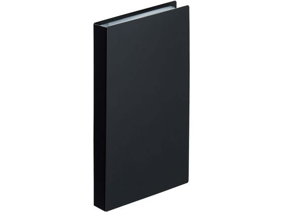 リヒトラブ Collel リーフレットファイル 230×131mm ブラック N466-24 1冊（ご注文単位1冊）【直送品】