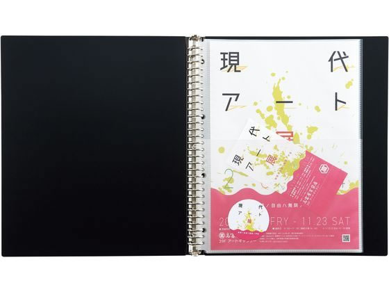 リヒトラブ Collel ギャラリークリヤーブック A4タテ 30穴 ホワイト N463-0 1冊(ご注文単位1冊)【直送品】