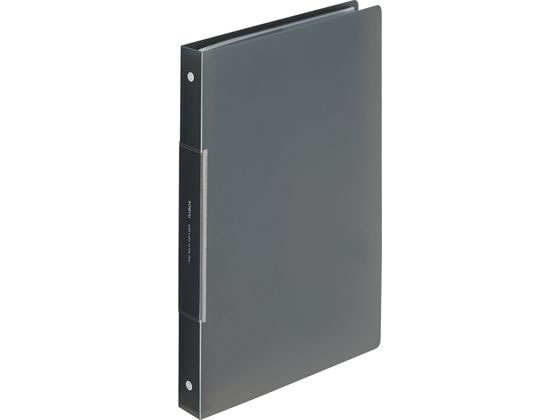 リヒトラブ SOERU クリヤーブック A4 ポケット交換 30穴 スモークブラック 1冊(ご注文単位1冊)【直送品】