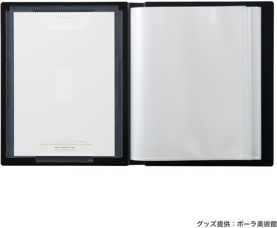 リヒトラブ Collel ポストカードアルバム A6 ブラック N467-24 1冊(ご注文単位1冊)【直送品】