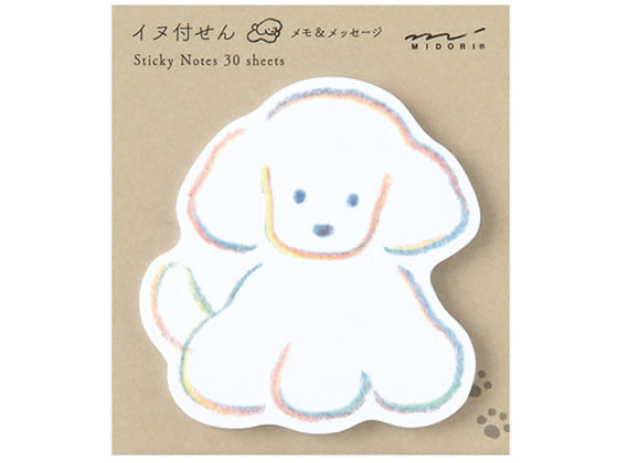ミドリ 付せん紙 ダイカットイヌ柄 30枚 19099006 1冊(ご注文単位1冊)【直送品】