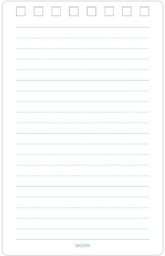 ミドリ ダイヤメモ M 5mm幅罫 赤 40枚 19002 1冊（ご注文単位1冊）【直送品】