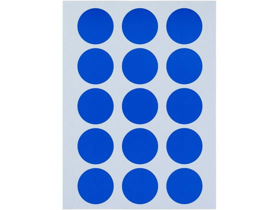 ニチバン マイタックカラーラベル 青 直径20mm 15片×12シート 1パック(ご注文単位1パック)【直送品】