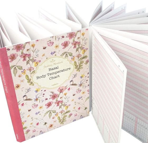 フロンティア ジャバラノート 基礎体温 A5 フラワー CHO-049 1冊(ご注文単位1冊)【直送品】