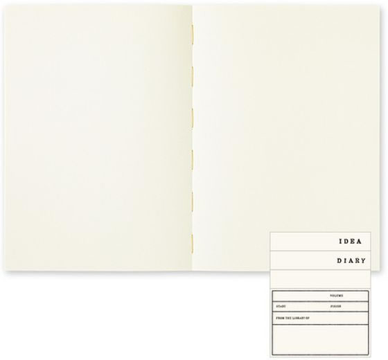 ミドリ MDノート 厚口 A5 無罫 15350006 1冊(ご注文単位1冊)【直送品】