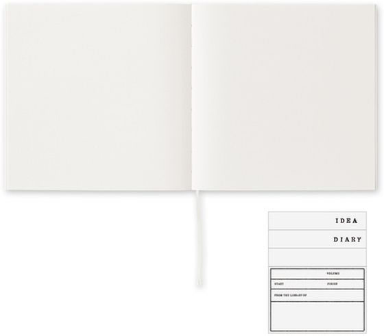 ミドリ MDノート コットン A5スクエア 無罫 15347006 1冊(ご注文単位1冊)【直送品】