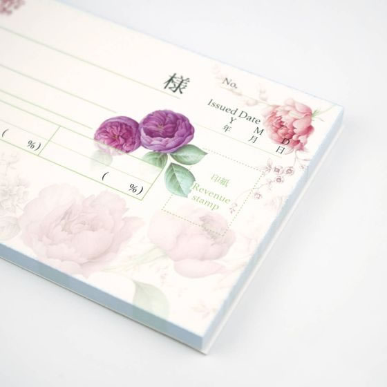 フロンティア 領収書 2枚複写 インボイス パープルローズ 40組 1冊(ご注文単位1冊)【直送品】