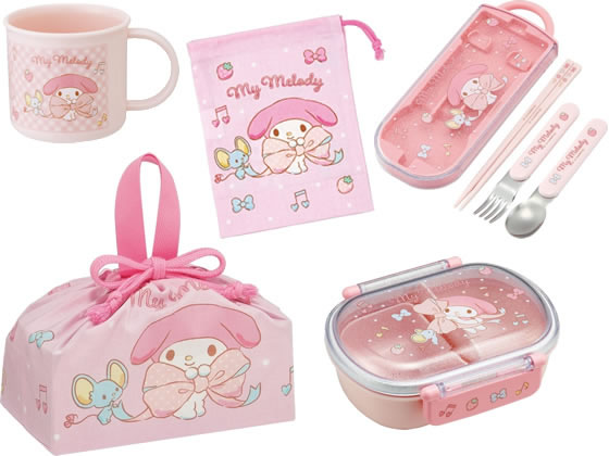 スケーター ランチ5点セット マイメロディビッグリボン 432152 1ｾｯﾄ（ご注文単位1ｾｯﾄ）【直送品】